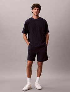 Emblem Logo Towelling T-shirt, Dark Sapphire, hi-res