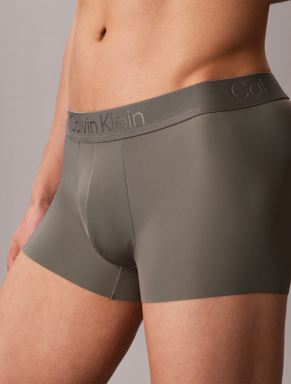 CK Black Microfiber Stretch Low Rise Trunk, Platinum Rust, hi-res