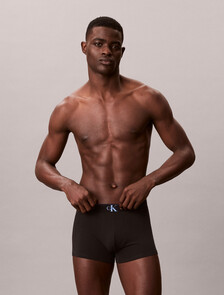 Monogram 圖案低腰平口內褲 3 件套組, BLACK w/ BLUE RIVER FOG/BLUE RIVER FOG w/ BLUE DES, hi-res