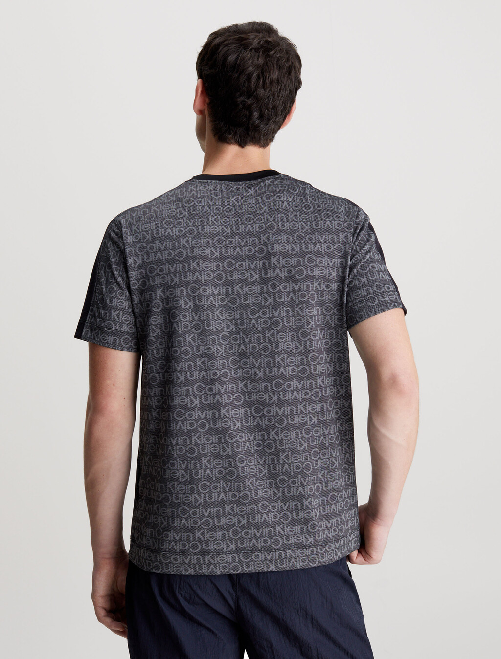 Logo Mesh Gym T-shirt, BLACK BEAUTY, hi-res