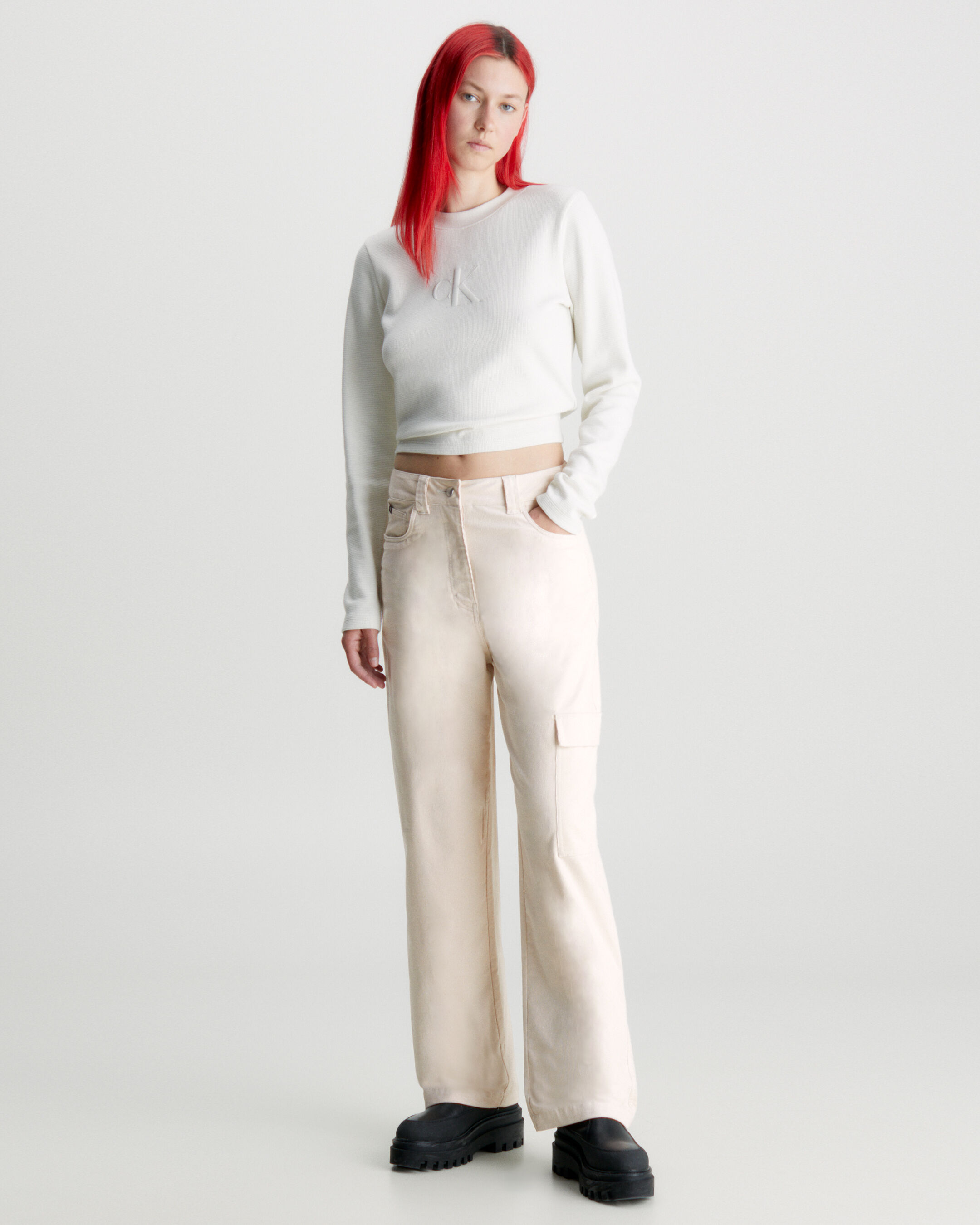 Calvin klein clearance curvy fit trousers