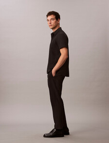 Seersucker Classic Shirt, Black, hi-res