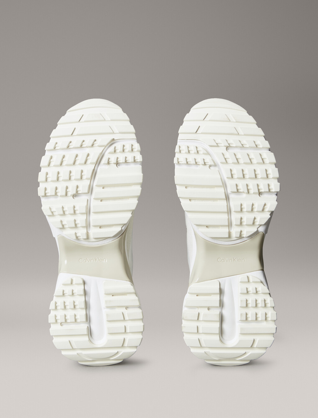 Suede and Emblem Logo Nylon Trainers, White/Marshmallow/Feather Gray, hi-res