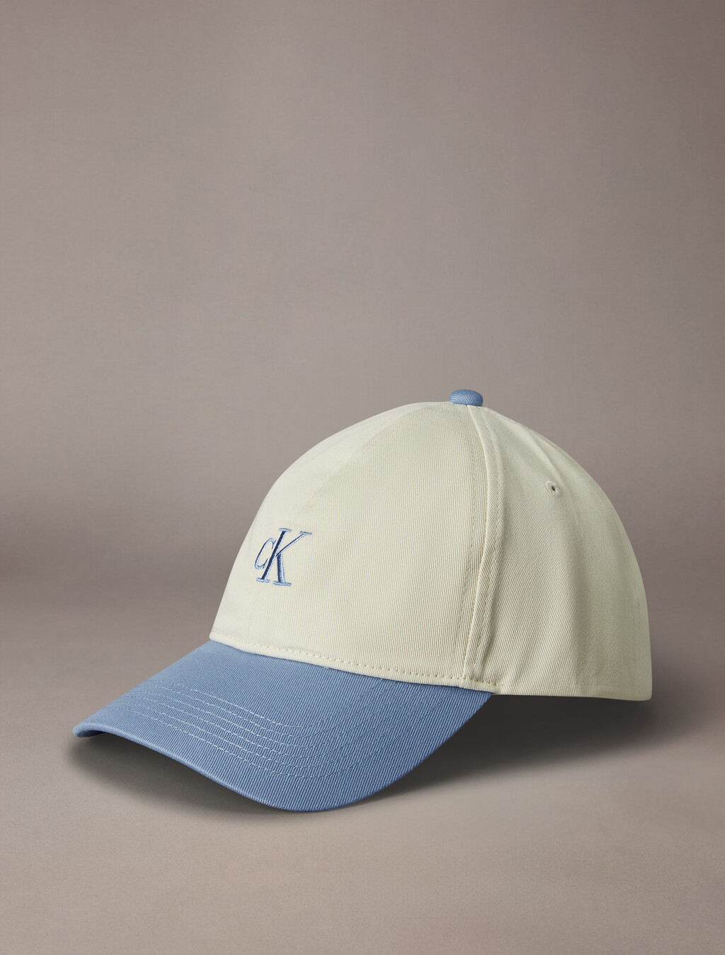 Contrast Embroidered Logo Baseball Cap, Faded Denim, hi-res