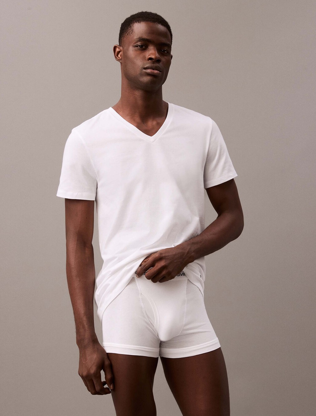 Cotton Classics 3-Pack V-Neck T-Shirt, WHITE/WHITE/WHITE, hi-res