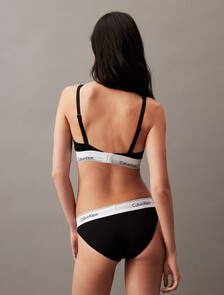 Icon Cotton Bralette, Black, hi-res