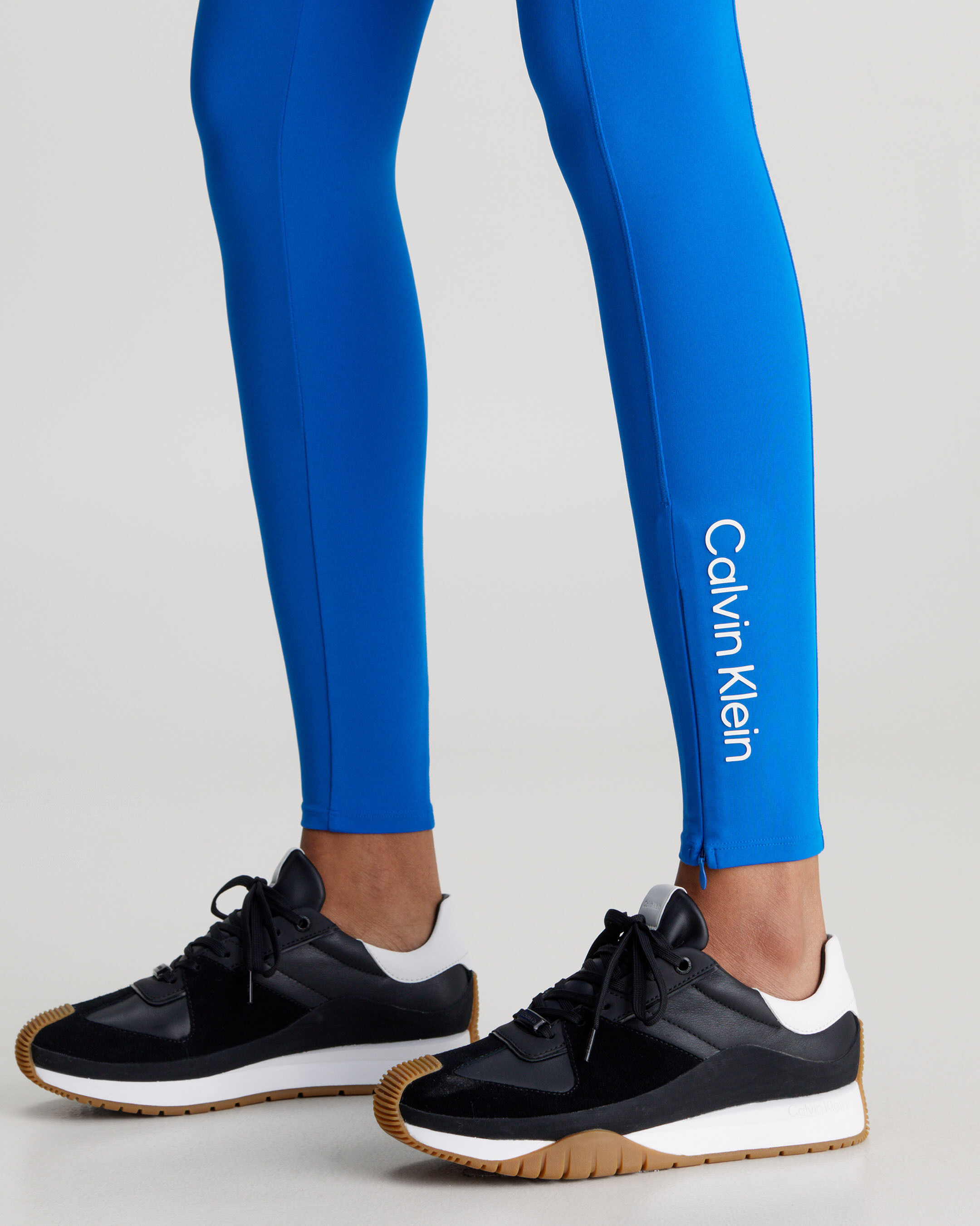 Double Waistband 7 8 Gym Leggings blue Calvin Klein Taiwan