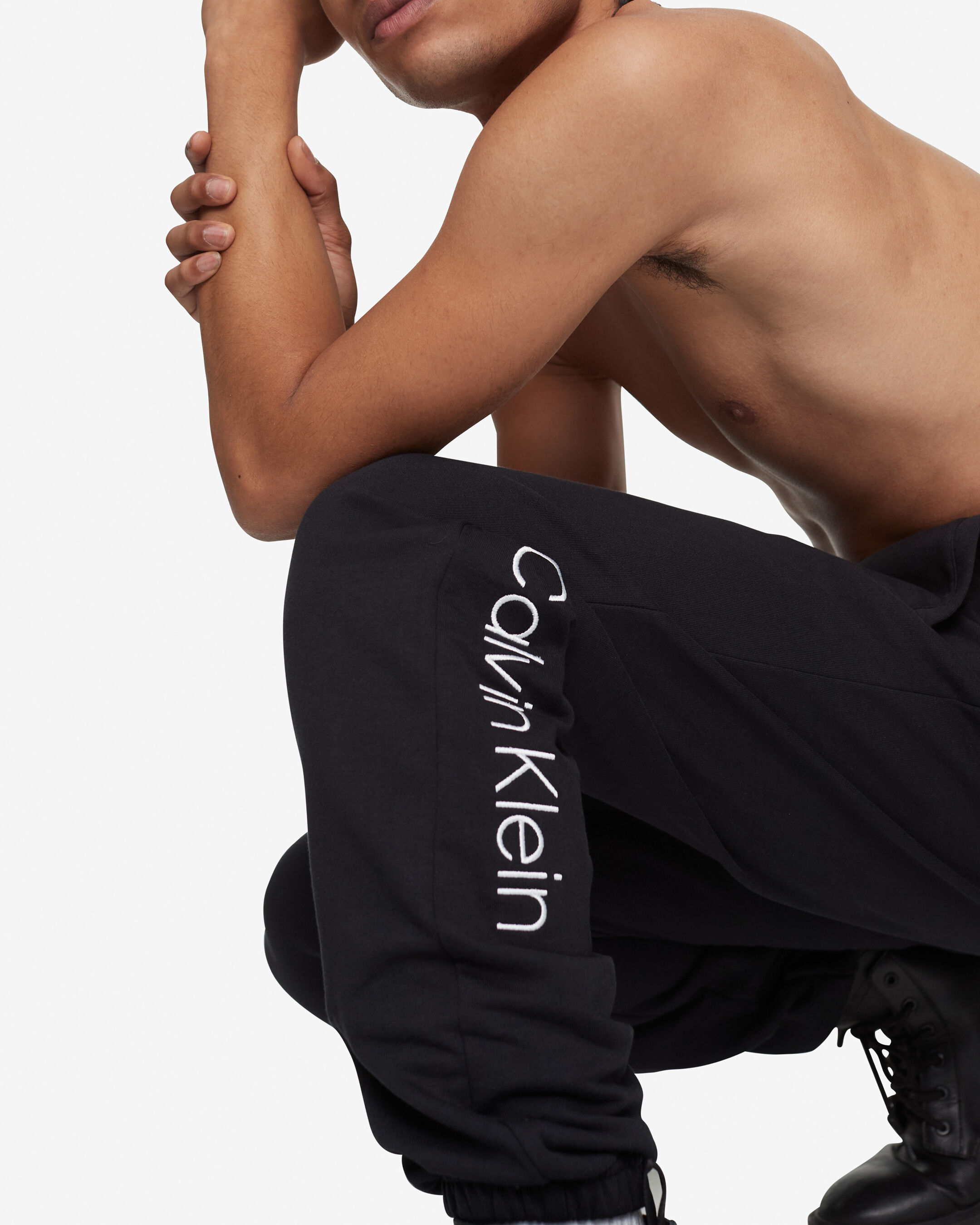 Calvin klein logo new arrivals joggers
