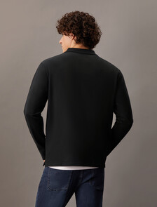 CK 徽章標準版型 Polo 衫, Ck Black, hi-res