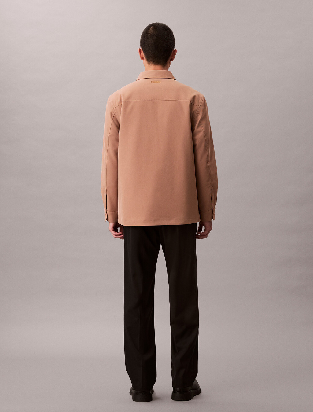 純色斜紋襯衫式外套, Stonehenge, hi-res