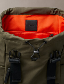 帆布後背包, DEEP OLIVE, hi-res