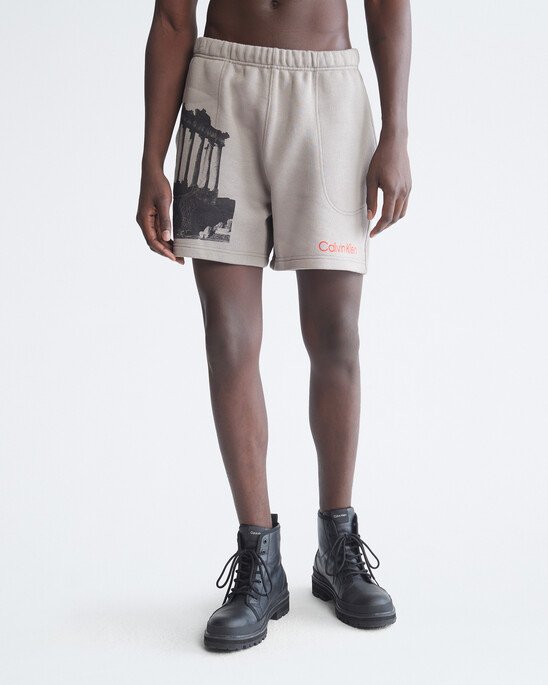 Standards Ruins Graphic Fleece Shorts