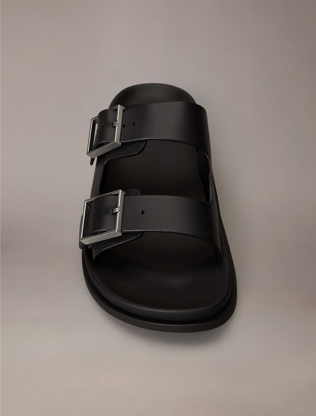 Double Buckle City Sandal, Triple Black, hi-res