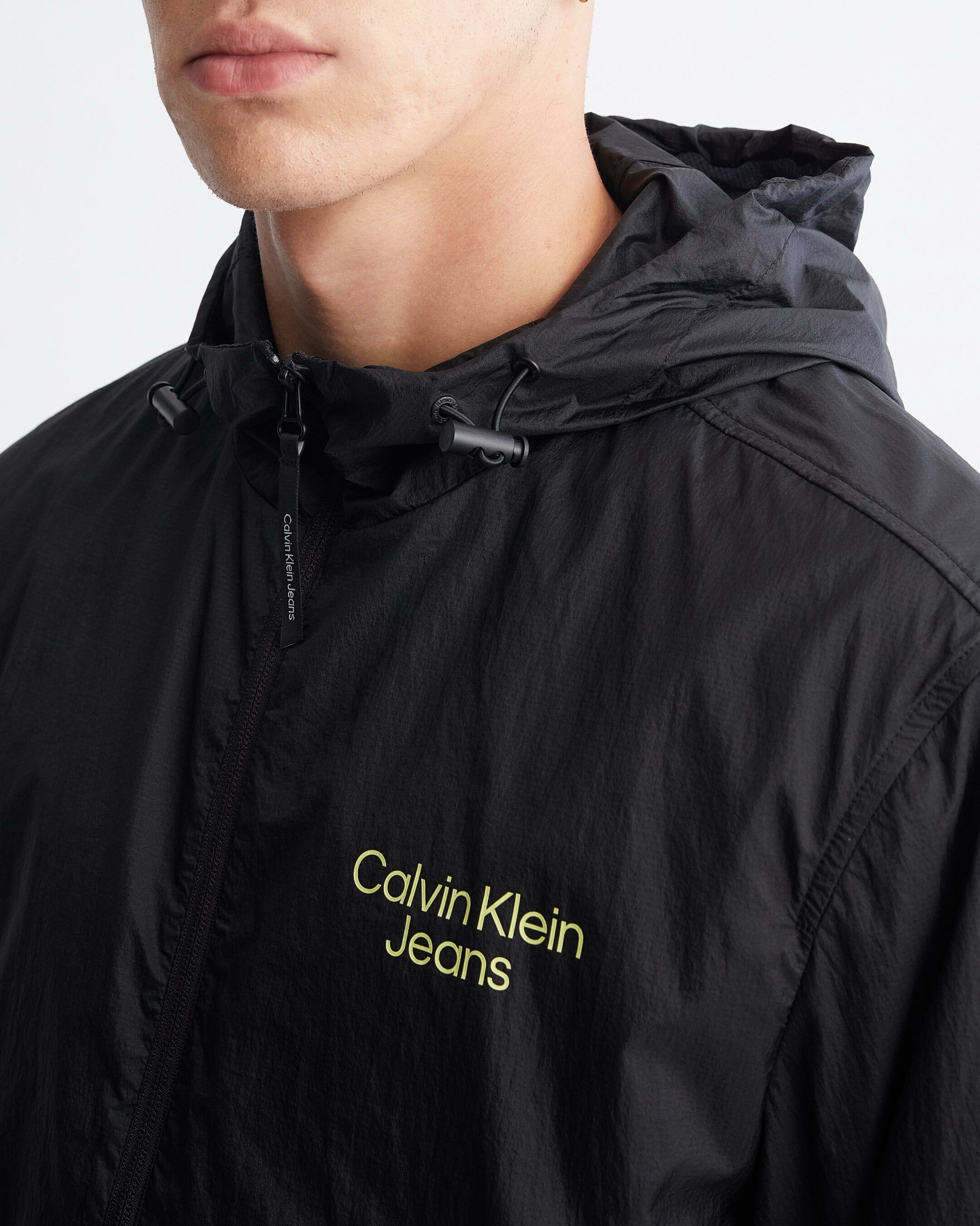Calvin klein online logo windbreaker