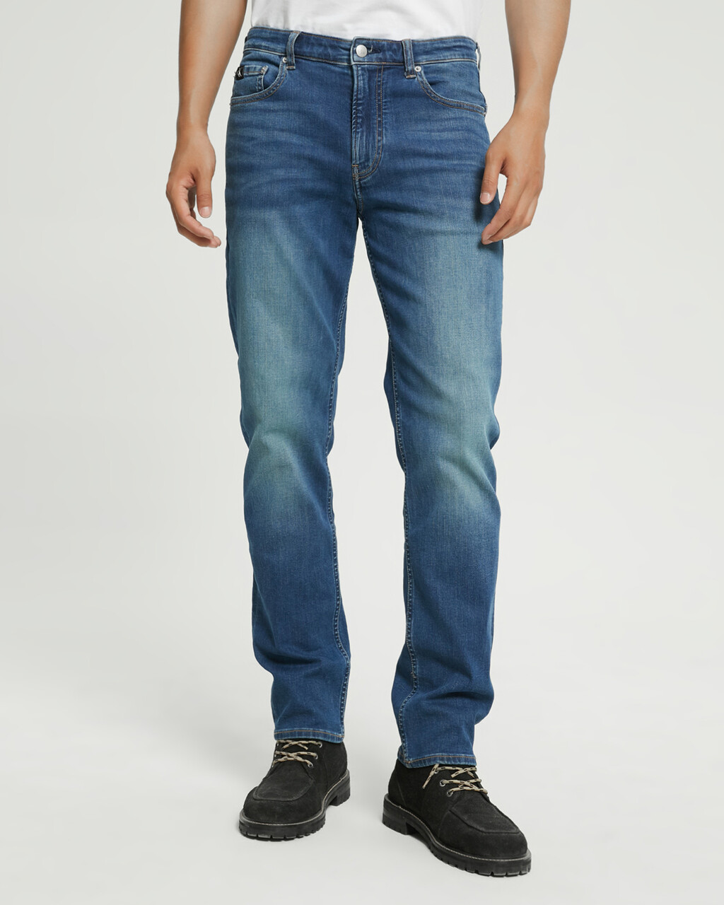 Mid Blue Stretch Body Jeans | blue | Calvin Klein Taiwan