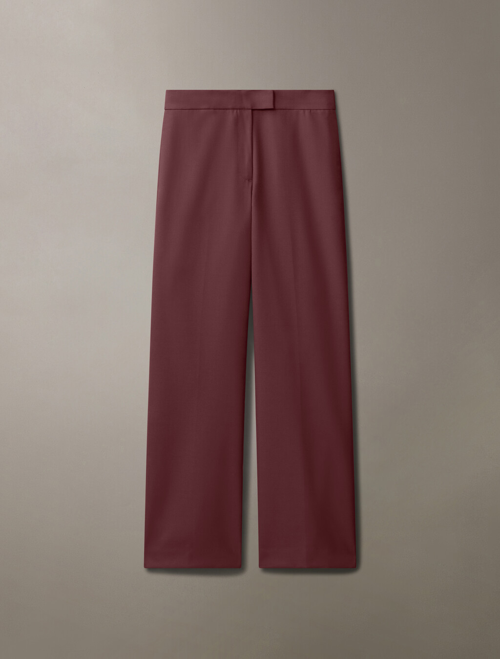 塗層華達呢喇叭長褲, Red Mahogany, hi-res