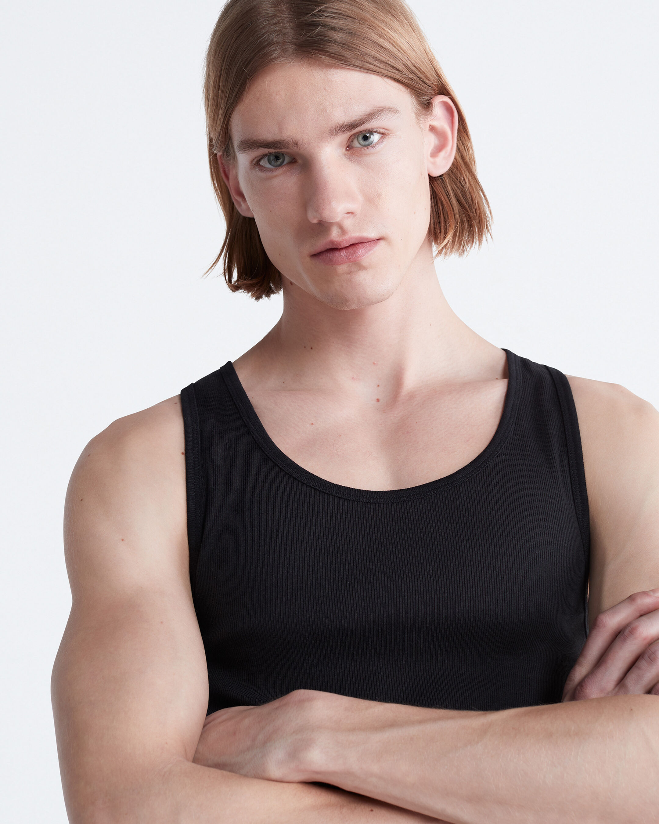 Calvin klein black tank top discount
