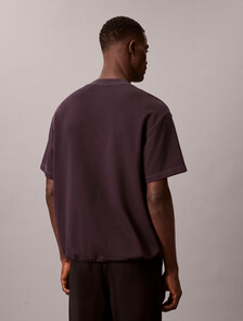 Cotton Pique Bungee Cord Tee, Evening Sunset, hi-res