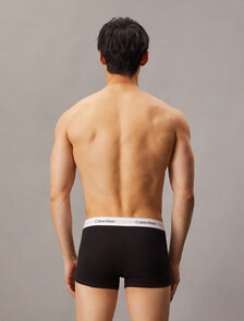 Icon 彈性棉質平口內褲 3 件組, Grey Heather/White/Black, hi-res