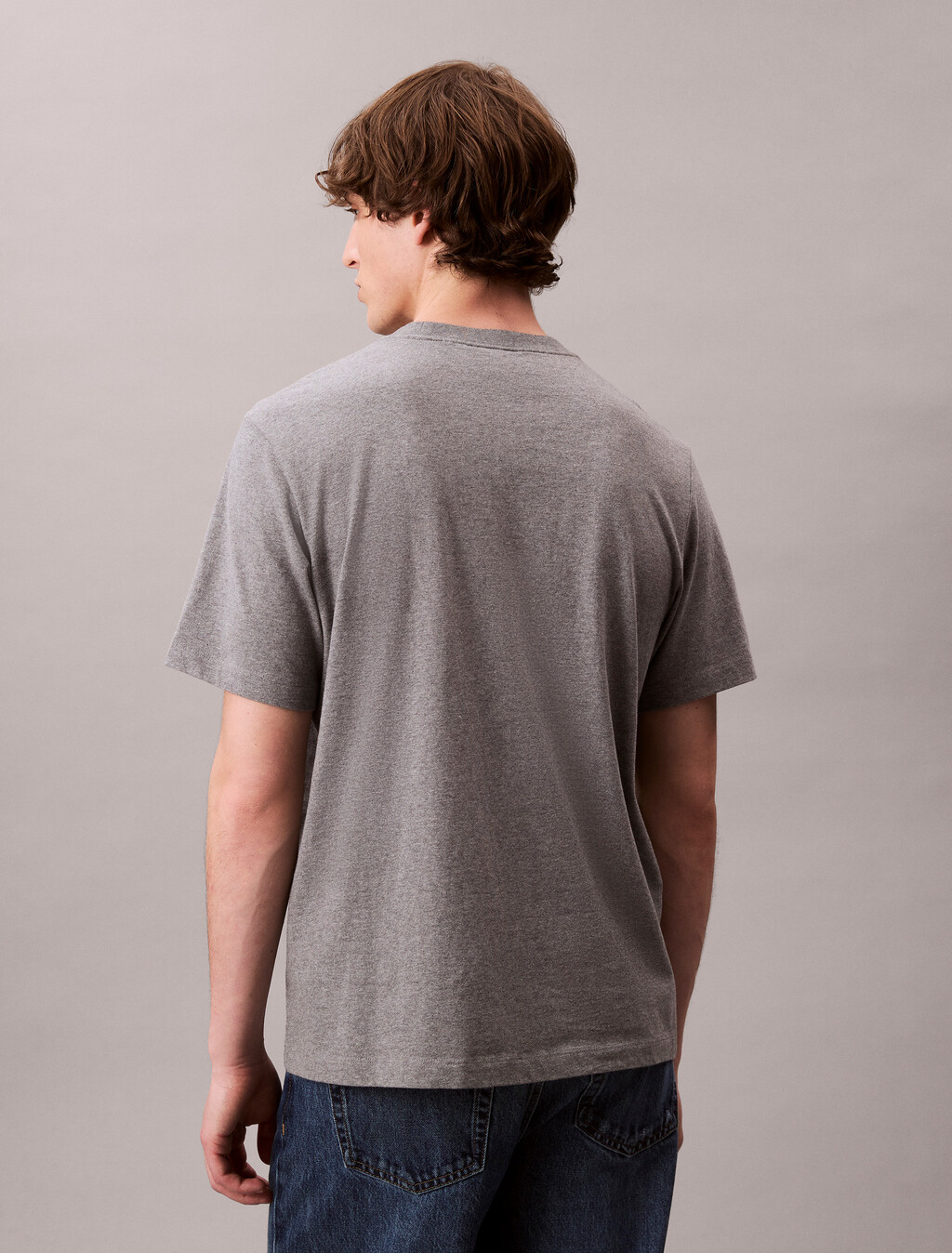 SS EASY MONOGRAM TEEMed Grey Htr, Med Grey Htr, hi-res