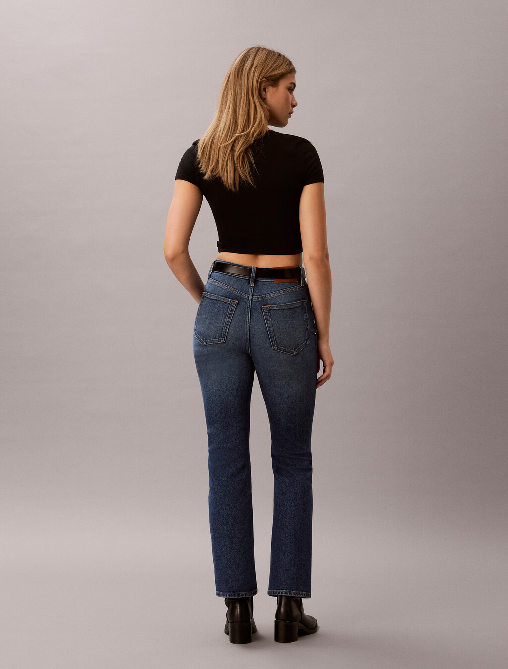High Rise Bootcut Jeans, NAVY VILLA, hi-res