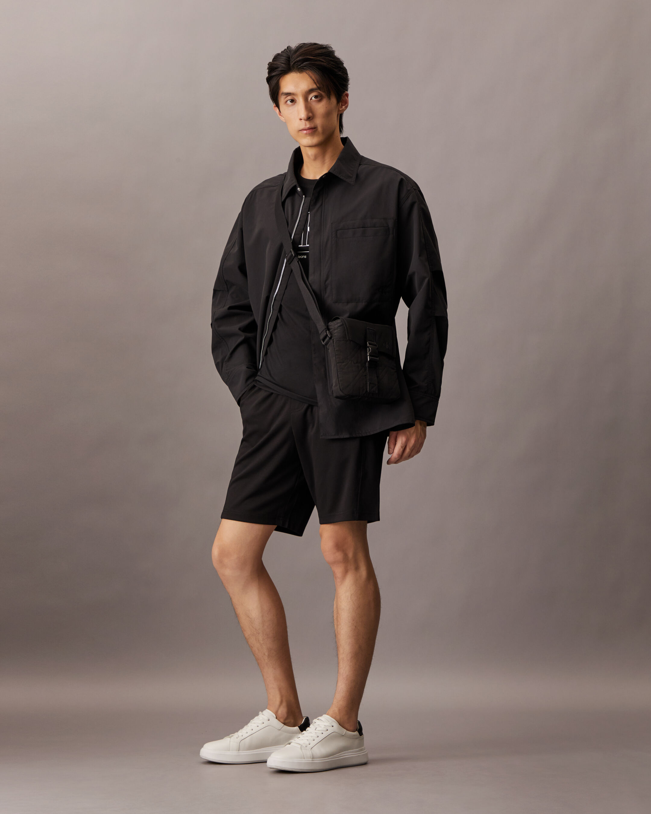 Calvin klein outline monogram discount