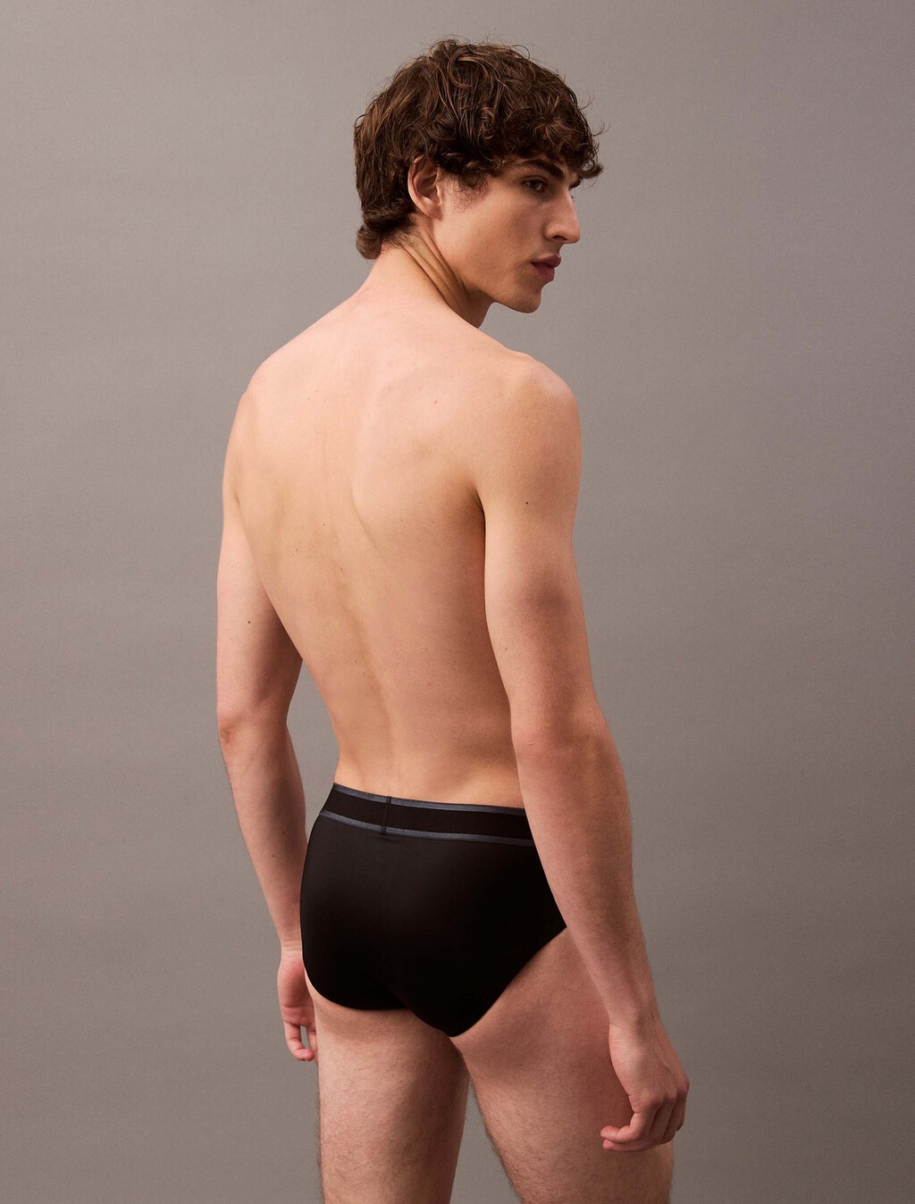 Tonal Logo Hip Brief, Black, hi-res