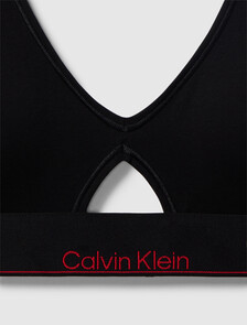 Icon Cotton 薄襯三角無鋼圈胸罩, Black, hi-res