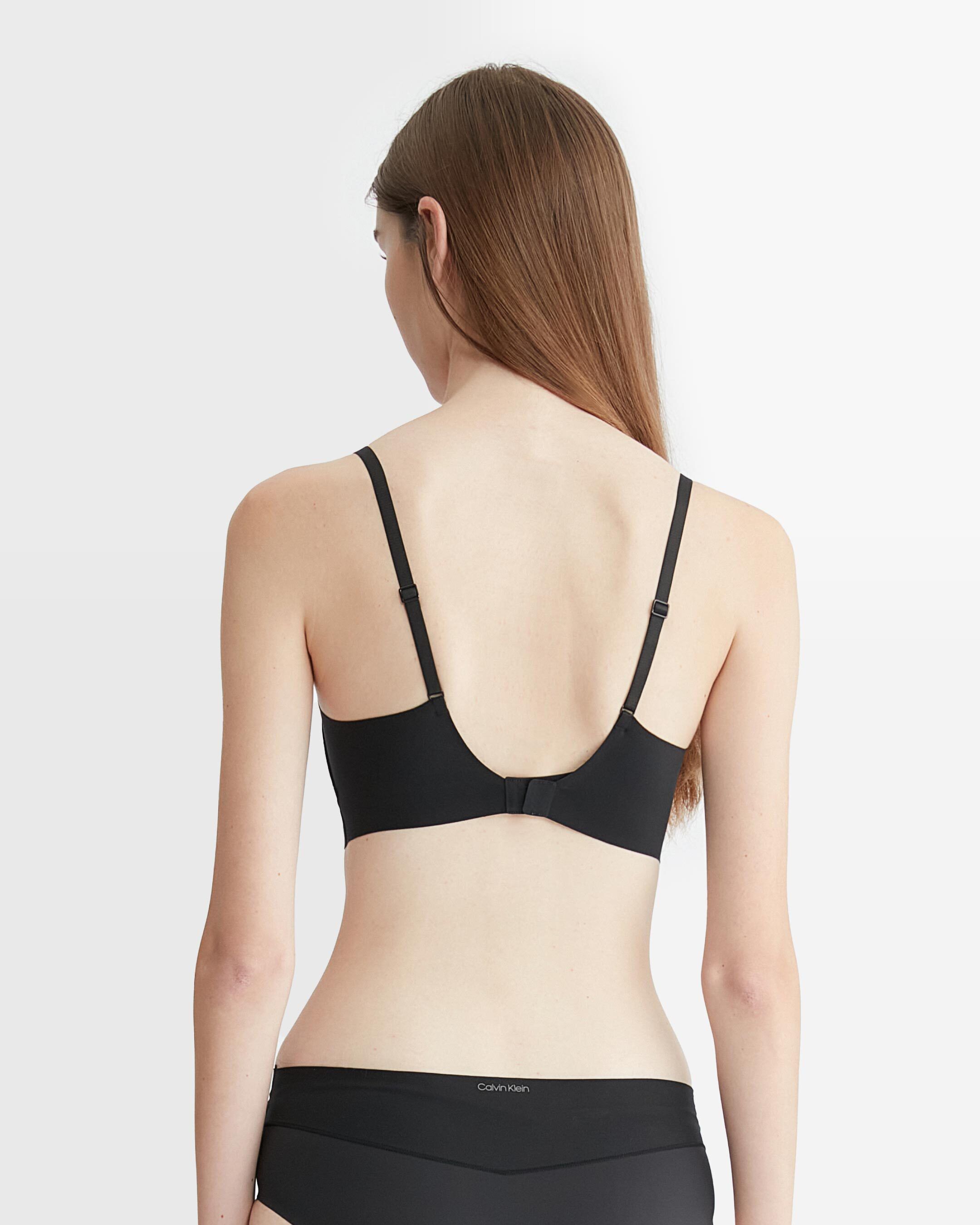 ブラジャー ^ ^ Women's Invisible AF Triangle QF6022ADUB1 Invisibles Lightly Lined Triangle Bra | black | Calvin Klein