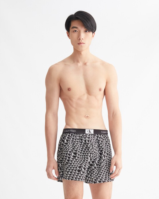 CALVIN KLEIN 1996 梭織棉質平口內褲