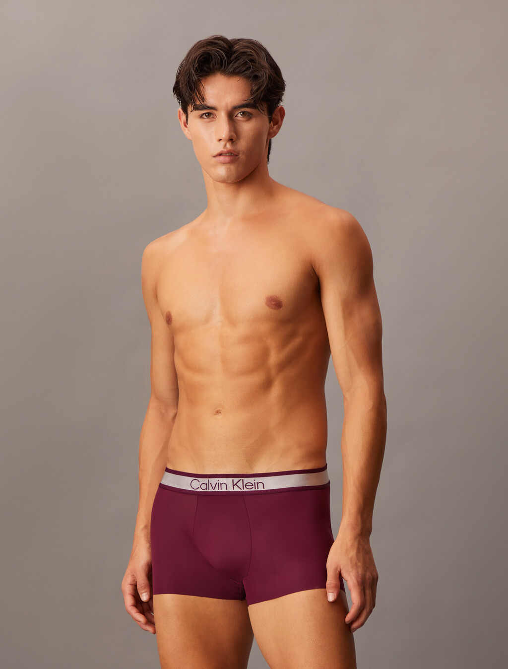 Tonal Logo Microfiber Low Rise Trunks, Purple Glo, hi-res