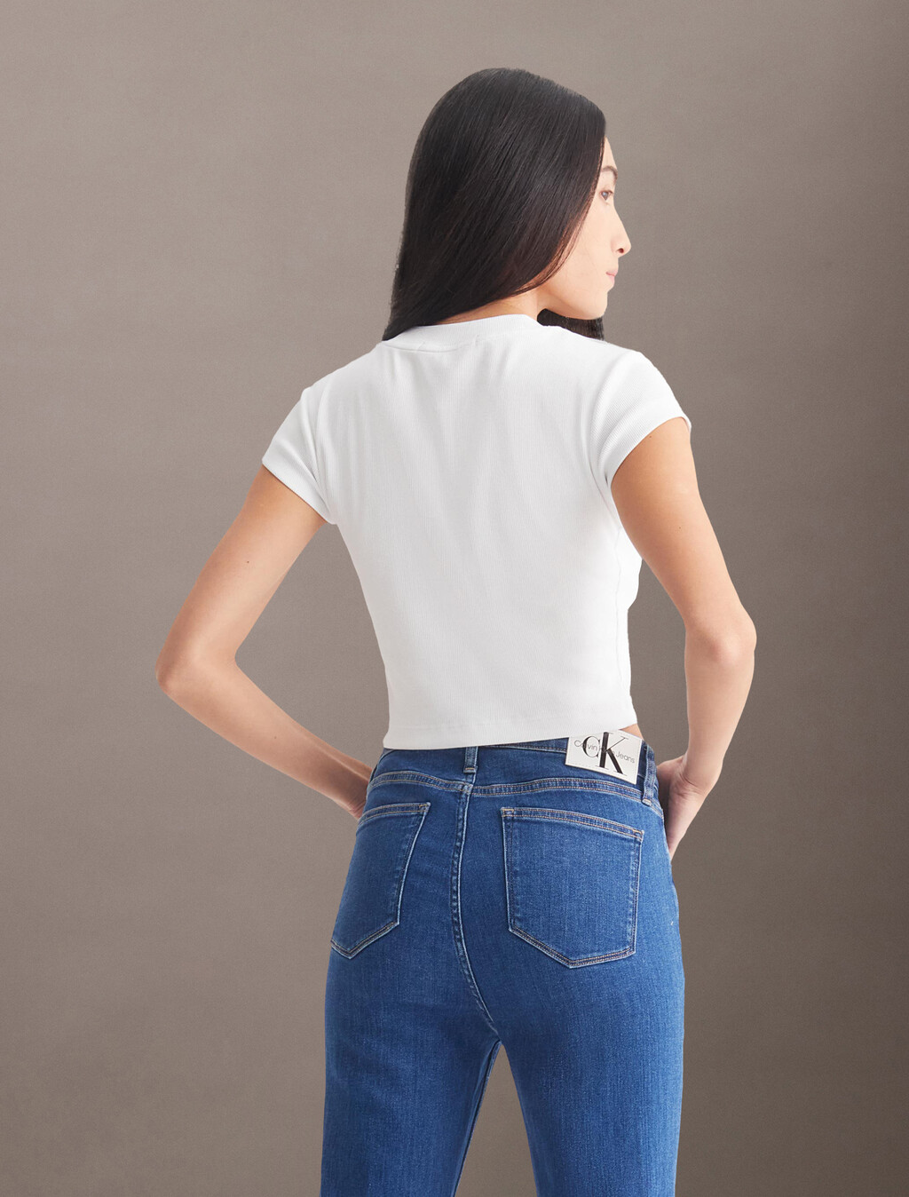 Monogram 貼身 T  恤, Bright White, hi-res