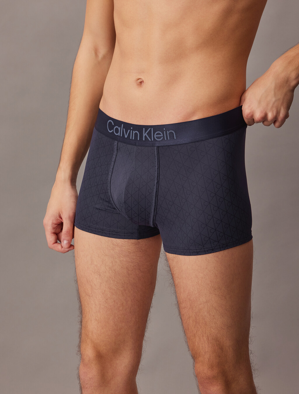 Low Rise Trunks - Micro Stretch Logo, TEENIE DELUSTER EMBLEM_RICH PURPLE, hi-res