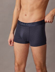 Low Rise Trunks - Micro Stretch Logo, TEENIE DELUSTER EMBLEM_RICH PURPLE, hi-res