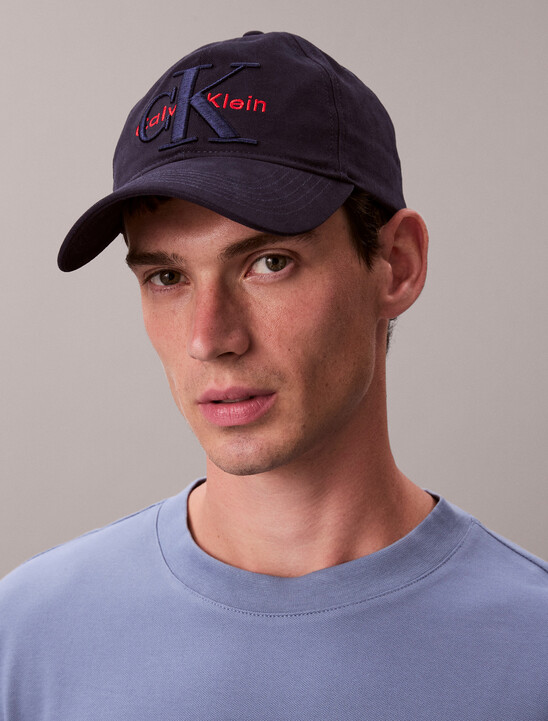 Layered Monogram Logo Graphic Baseball Cap