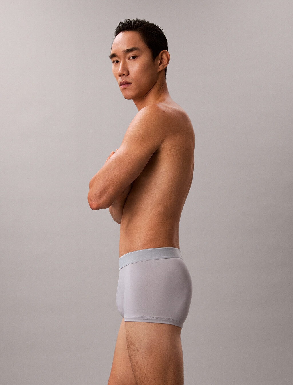 Graphic Monogram Low Rise Trunk, misty grey w/ blue river fog, hi-res