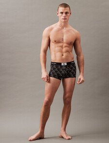 CALVIN KLEIN 1996 超細纖維低腰內褲, Black, hi-res