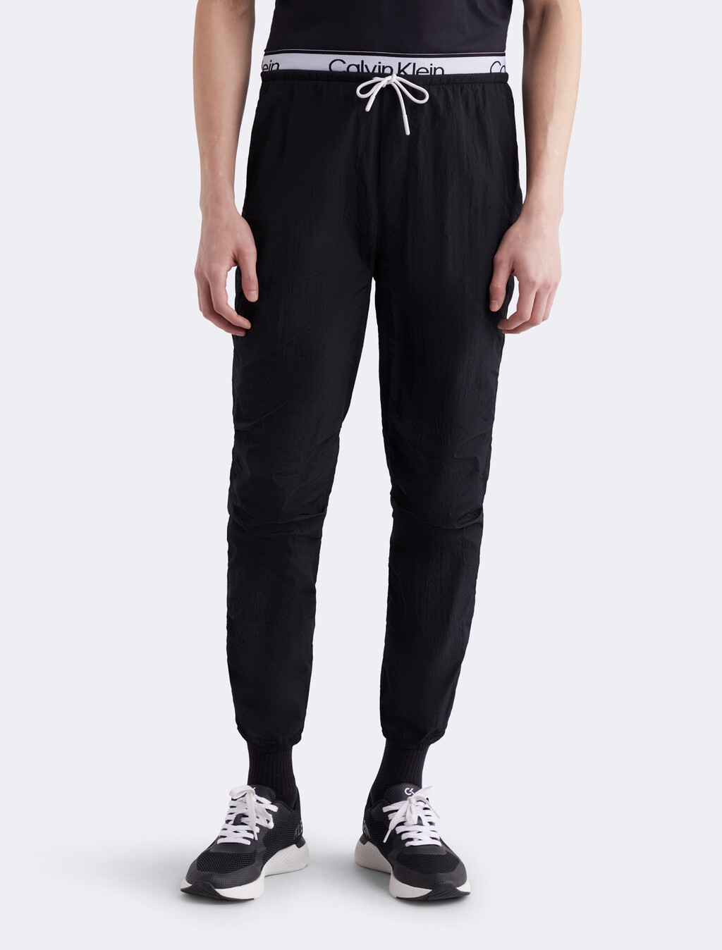 Double Waistband Tracksuit Bottoms, BLACK BEAUTY, hi-res