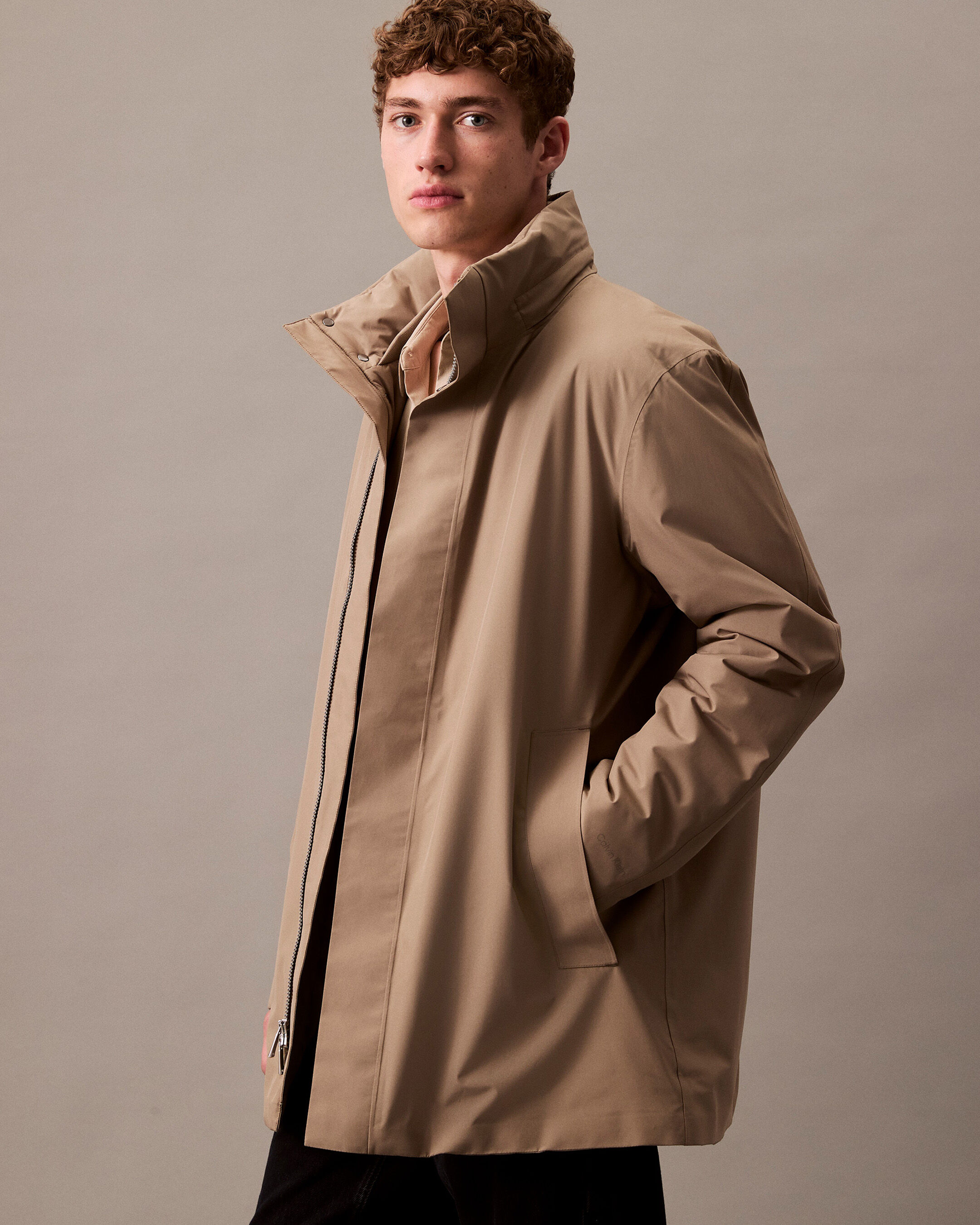 Calvin klein mid length down coat online