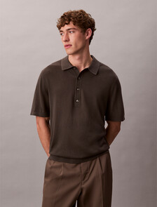 絲質山羊絨 Polo 毛衣, Beluga, hi-res