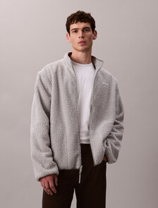 Reversible Sherpa Jacket, Greatest Grey, hi-res