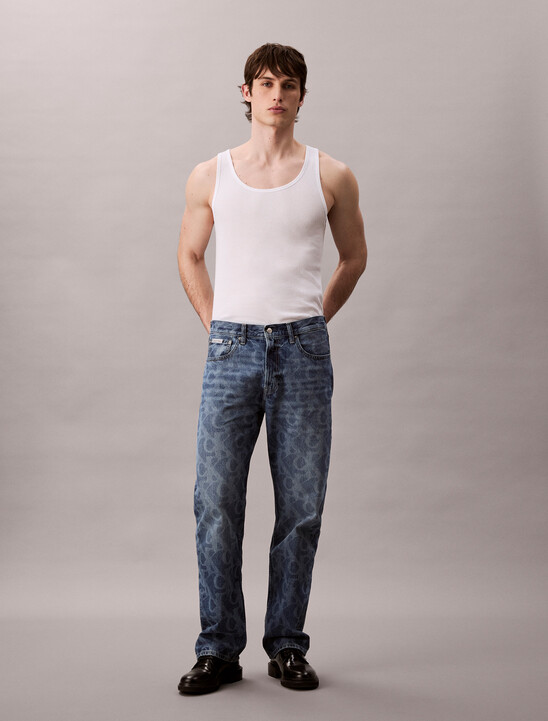 90 年代直筒標誌牛仔褲