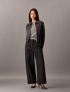 Cotton Chino Relaxed Trousers, Black Beauty, hi-res
