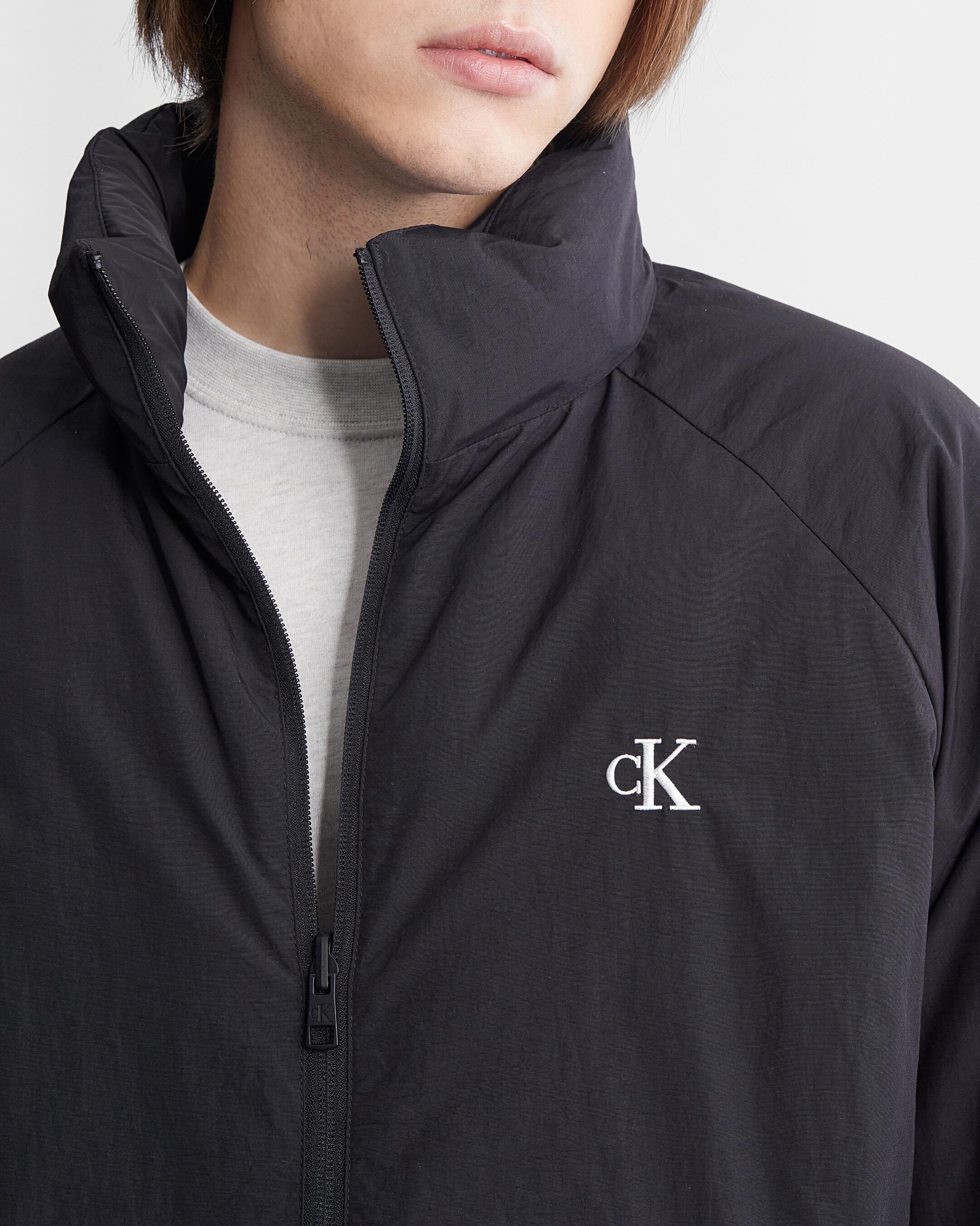 Reversible Stand Collar Puffer Jacket black Calvin Klein Taiwan