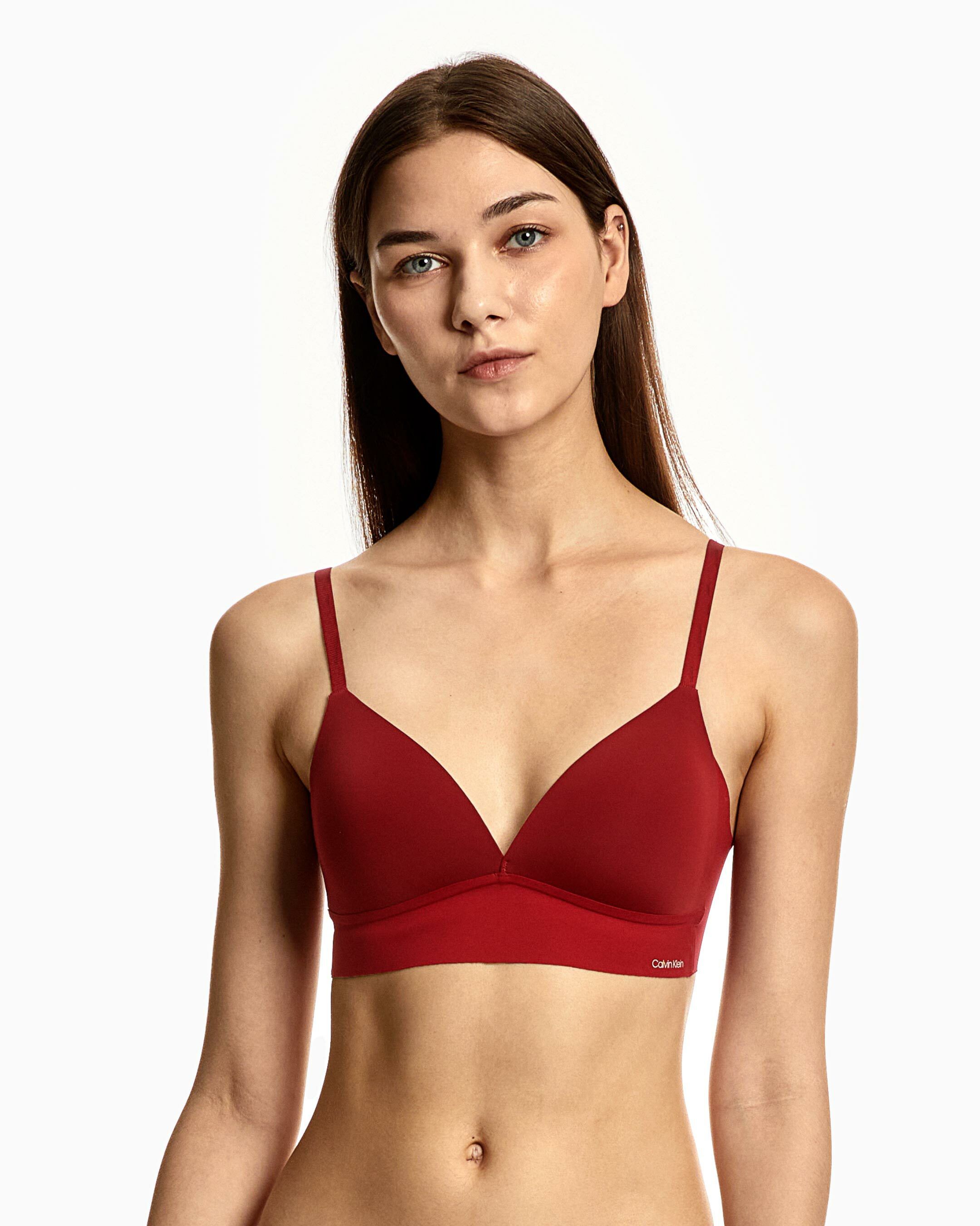 Calvin klein sale red triangle bra