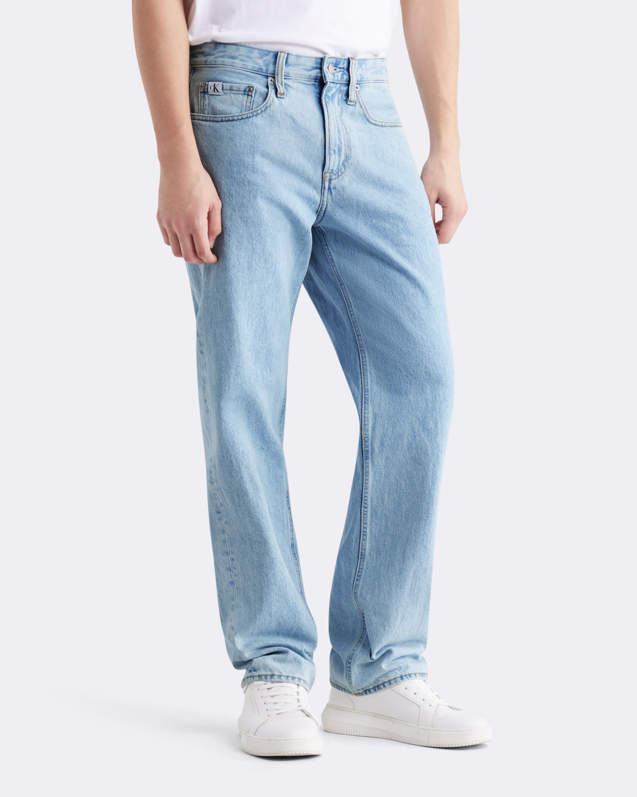 Calvin klein relaxed straight jeans cheap