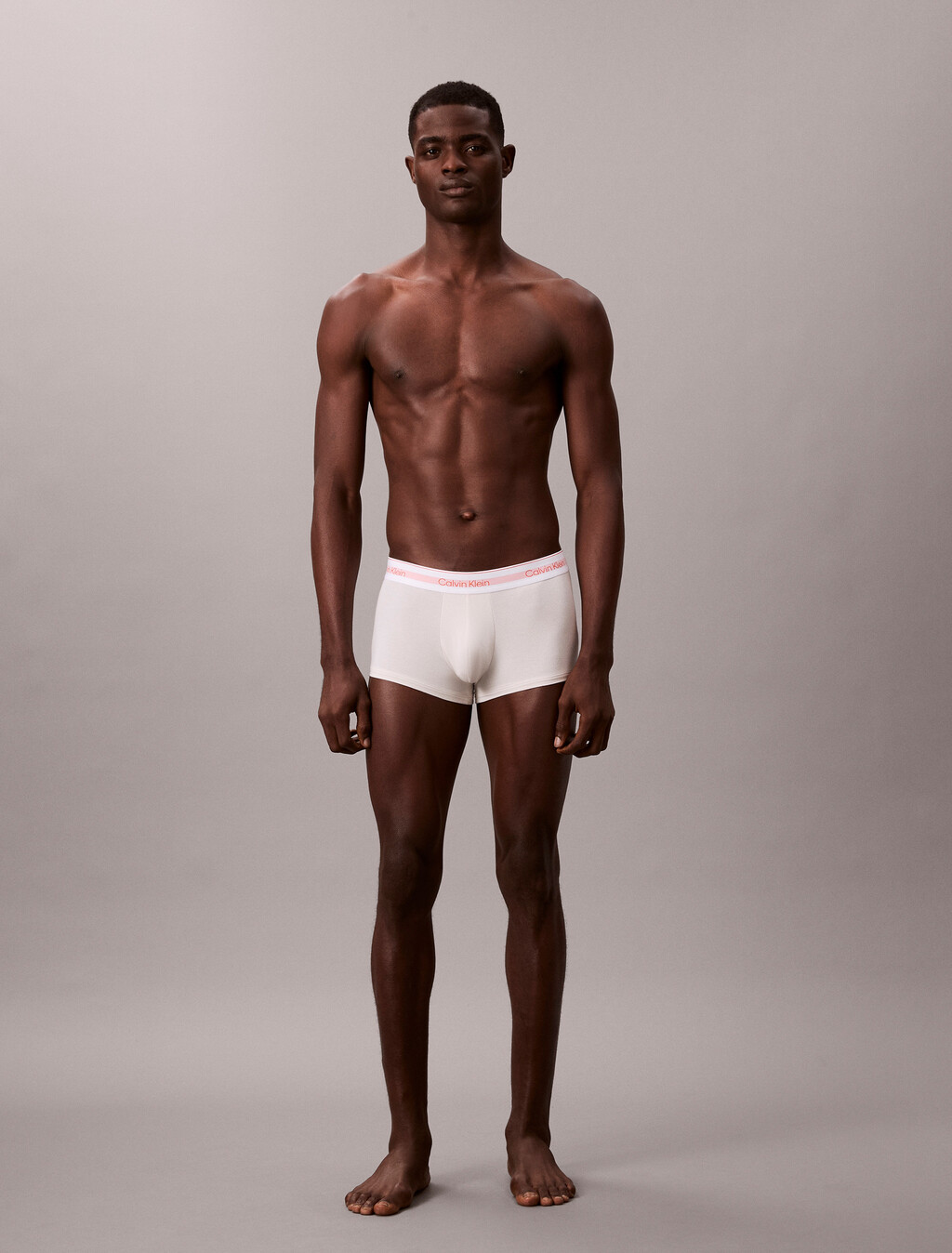 3 件套組 Icon Cotton Air 棉質低腰平口內褲, Black/Chalk w/ Orange Glow Logo/Zoni Beach, hi-res