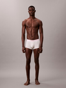 3 件套組 Icon Cotton Air 棉質低腰平口內褲, Black/Chalk w/ Orange Glow Logo/Zoni Beach, hi-res