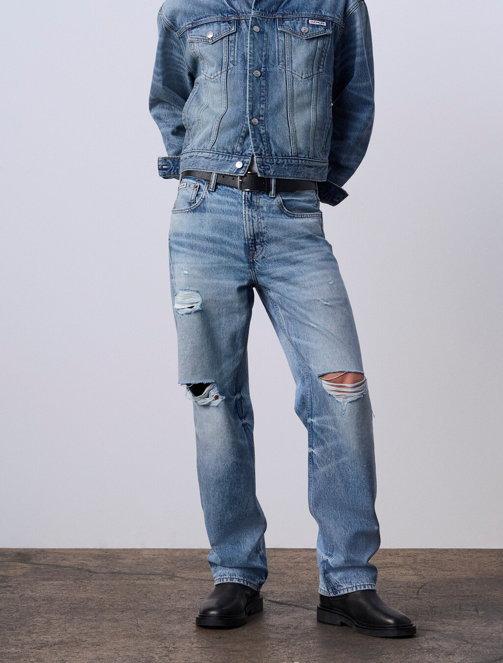 Jung Kook for Calvin Klein 90s 直筒牛仔褲, REBEL, hi-res