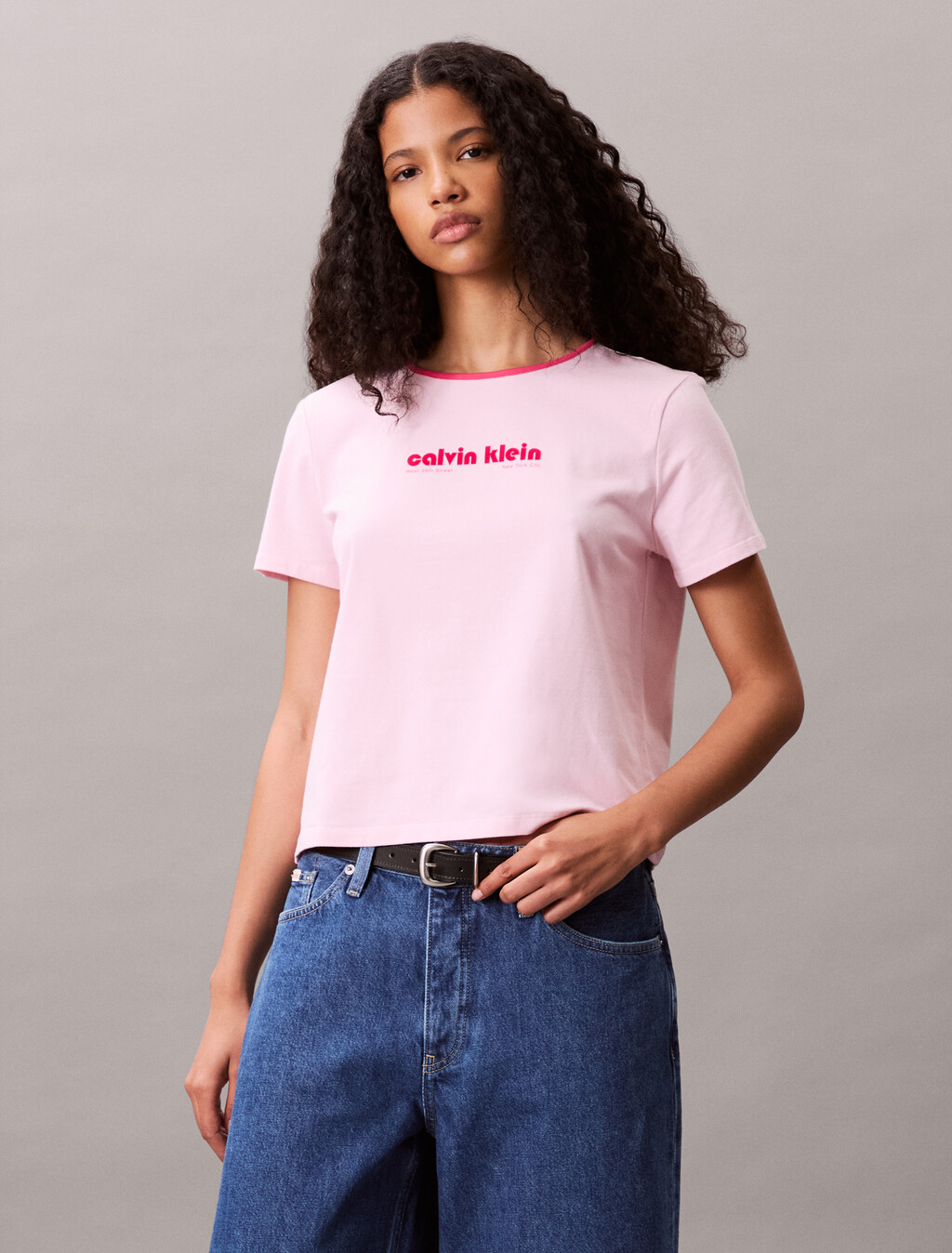 Logo Graphic Baby Tee, Sweet Pink, hi-res